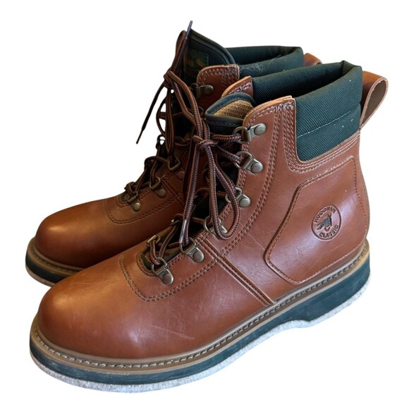 HODGMAN CLASSIC Waterproof Fly Fishing / Wading Boots Men’s Sz US 10 Felt Sole main image 9